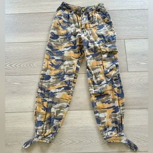 Orange Camo Cargo Pant